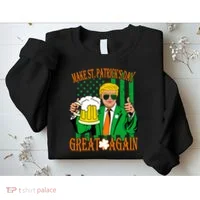 Irish Trump - Make St. Patrick's Day Great Again Sweatshirt thumb 2