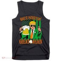 Irish Trump - Make St. Patrick's Day Great Again Tank Top thumb 0