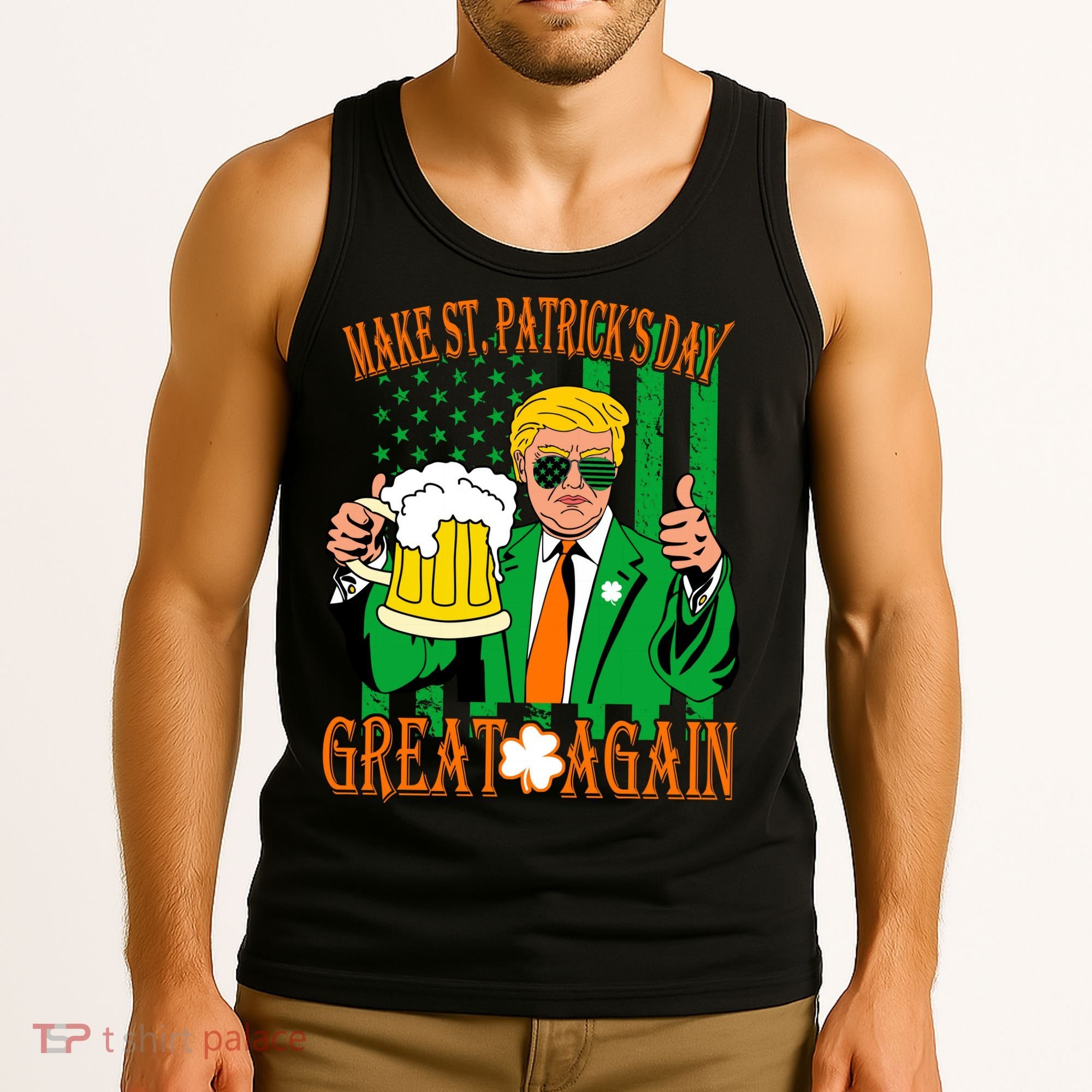 Irish Trump - Make St. Patrick's Day Great Again Tank Top