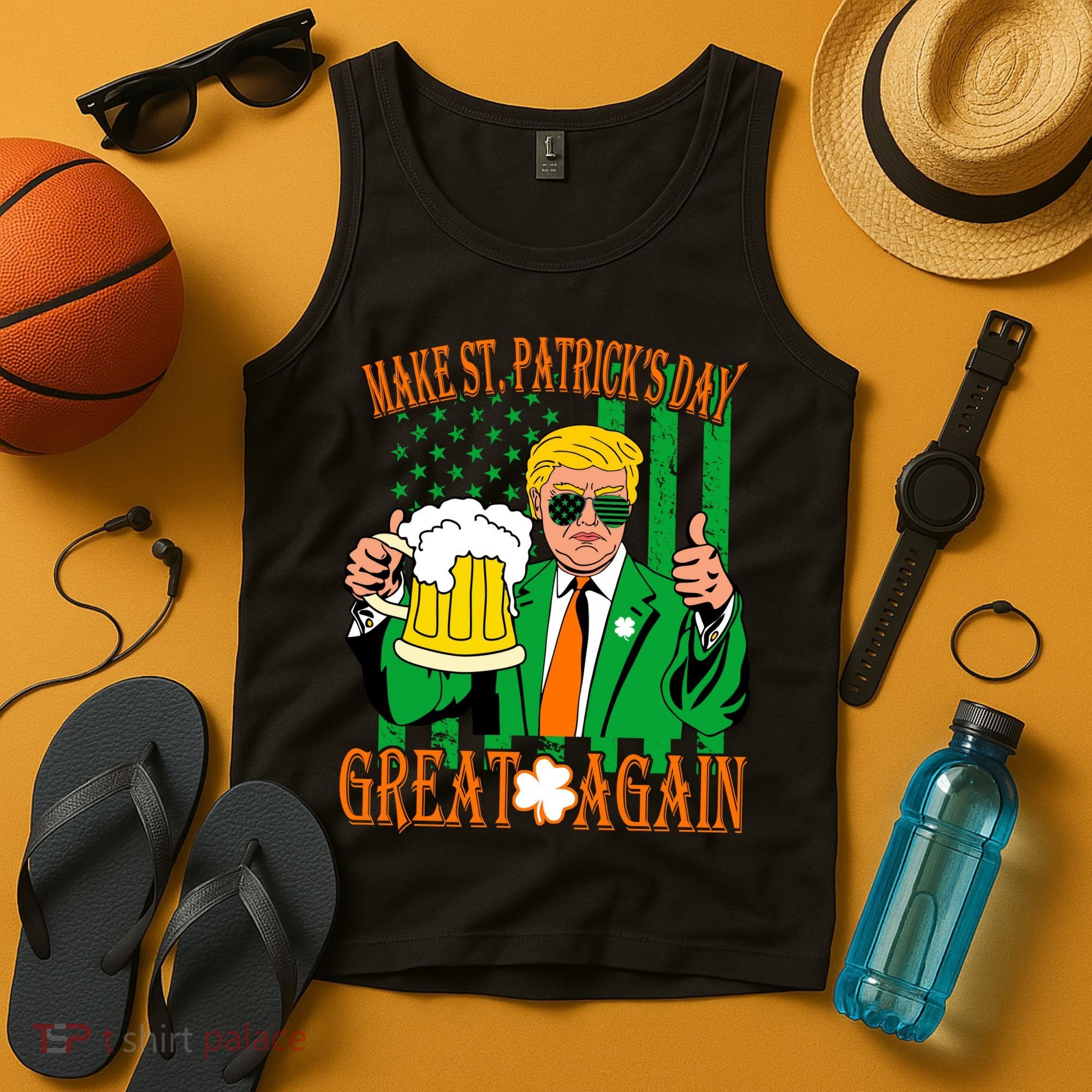 Irish Trump - Make St. Patrick's Day Great Again Tank Top