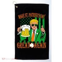 Irish Trump - Make St. Patrick's Day Great Again Golf Towel thumb 0