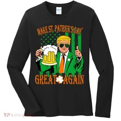 Irish Trump - Make St. Patrick's Day Great Again Women's Long Sleeve Shirt