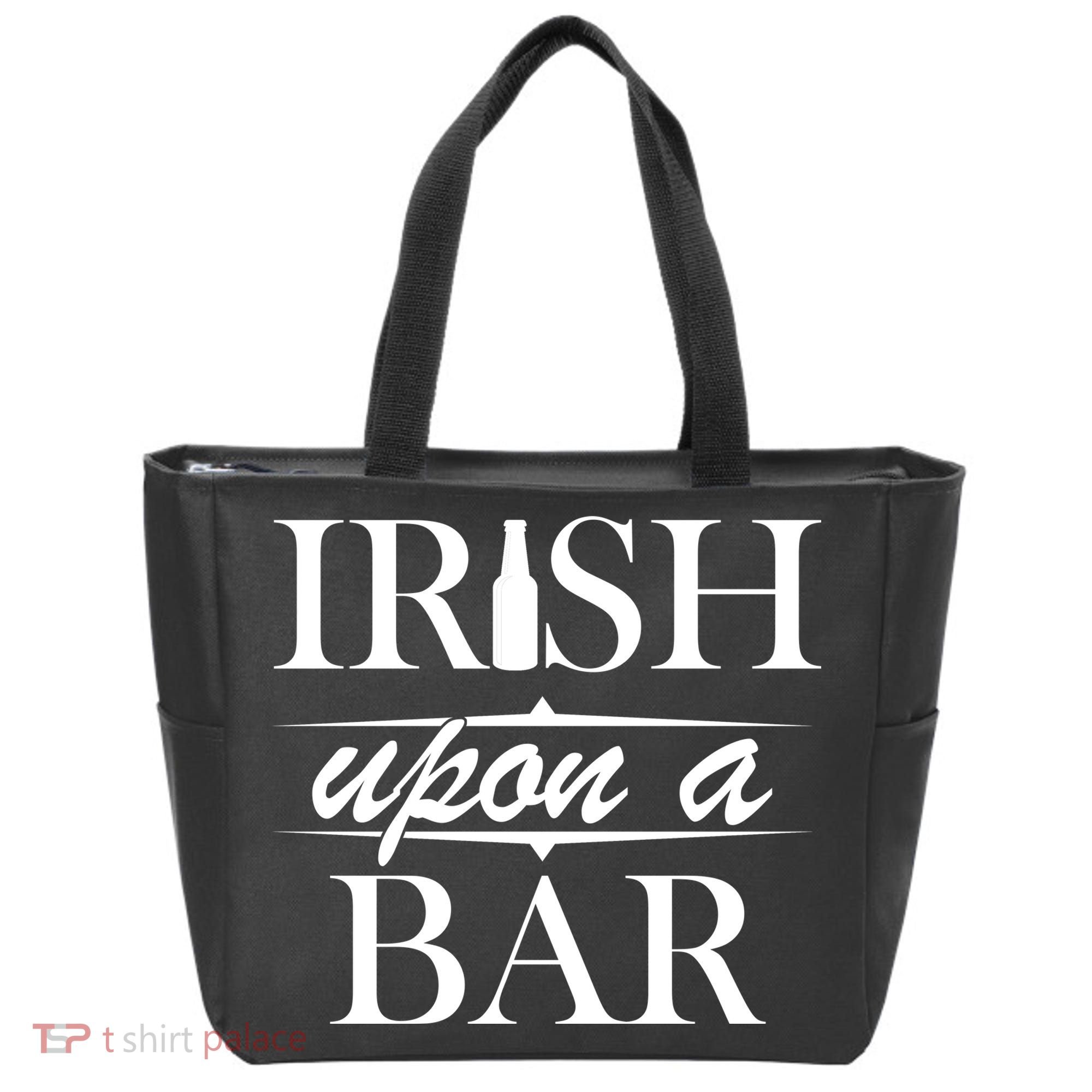 Irish Upon A Bar St Patricks Day Tote Bag