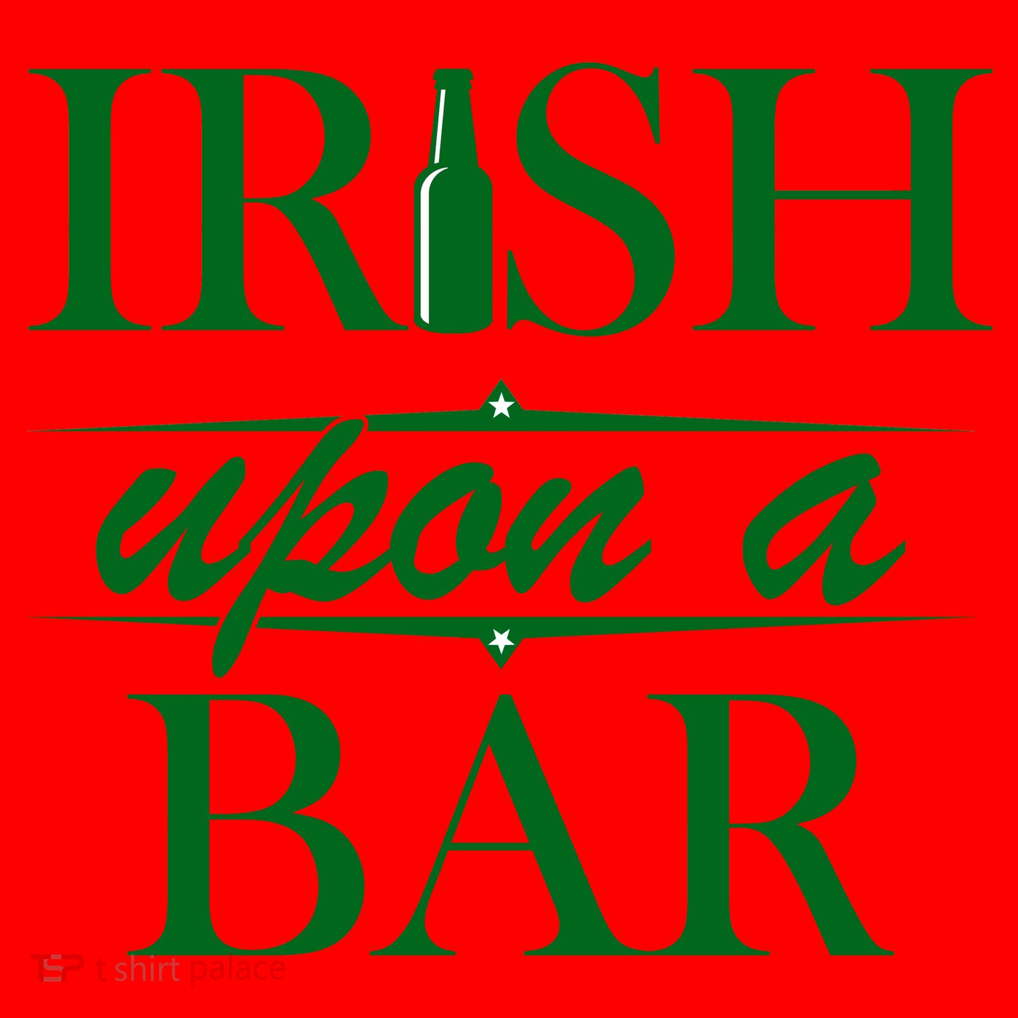 Irish Upon A Bar St Patricks Day Santa Hat
