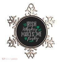 Irish Whiskey Makes Me Frisky Funny Ornament thumb 0