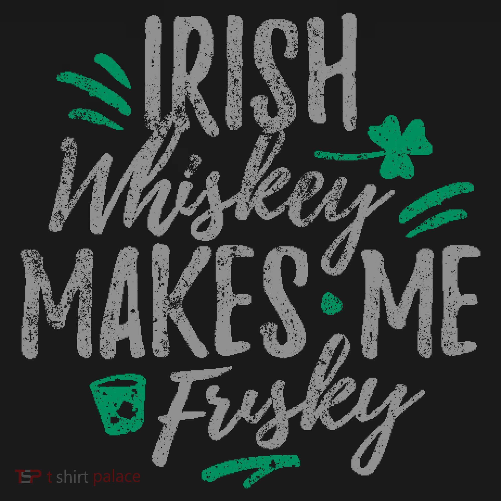 Irish Whiskey Makes Me Frisky Funny Ornament