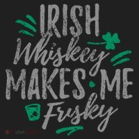 Irish Whiskey Makes Me Frisky Funny Golf Towel thumb 3