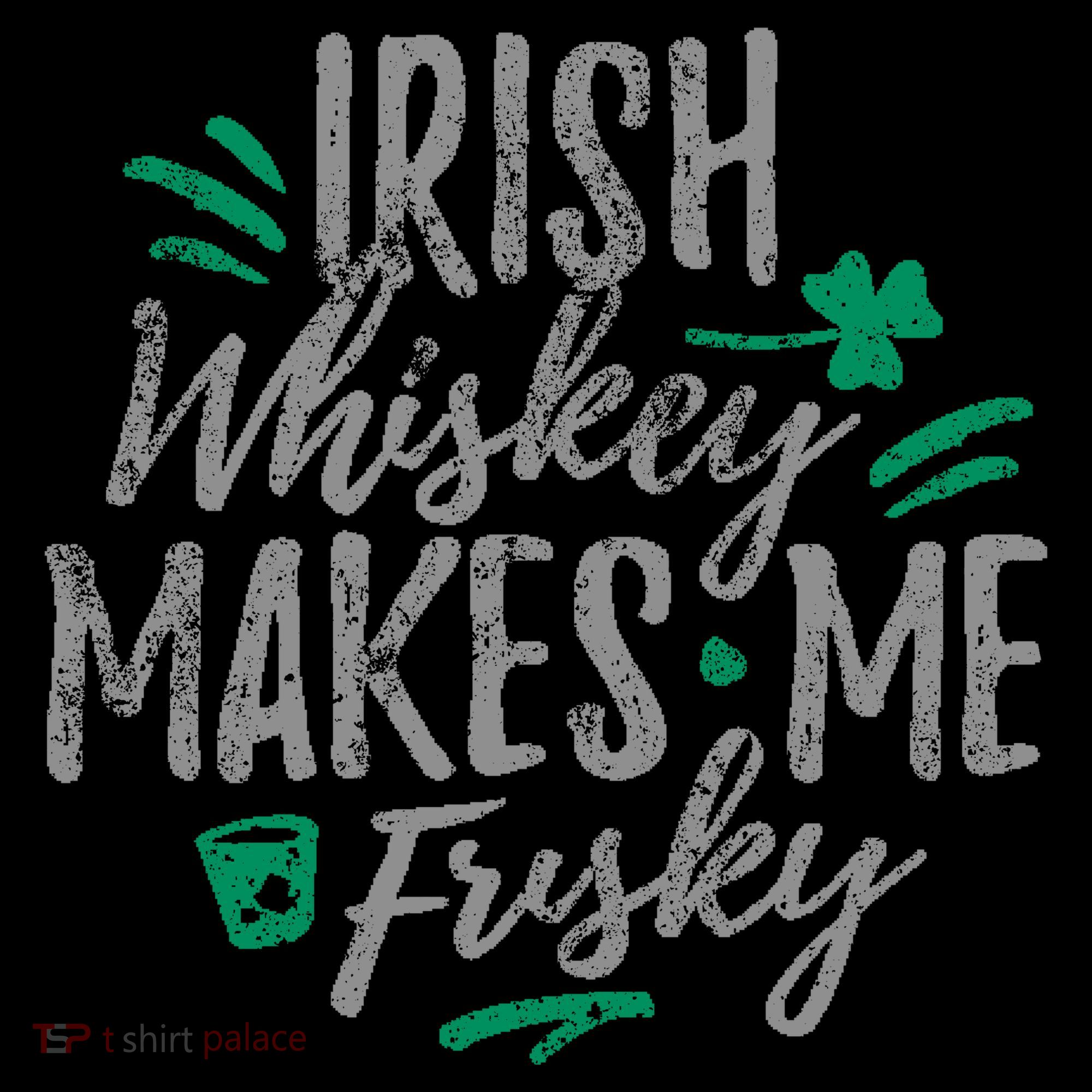 Irish Whiskey Makes Me Frisky Funny Kids Long Sleeve Shirt