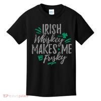 Irish Whiskey Makes Me Frisky Funny Kids T-Shirt thumb 0