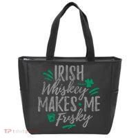 Irish Whiskey Makes Me Frisky Funny Tote Bag thumb 0