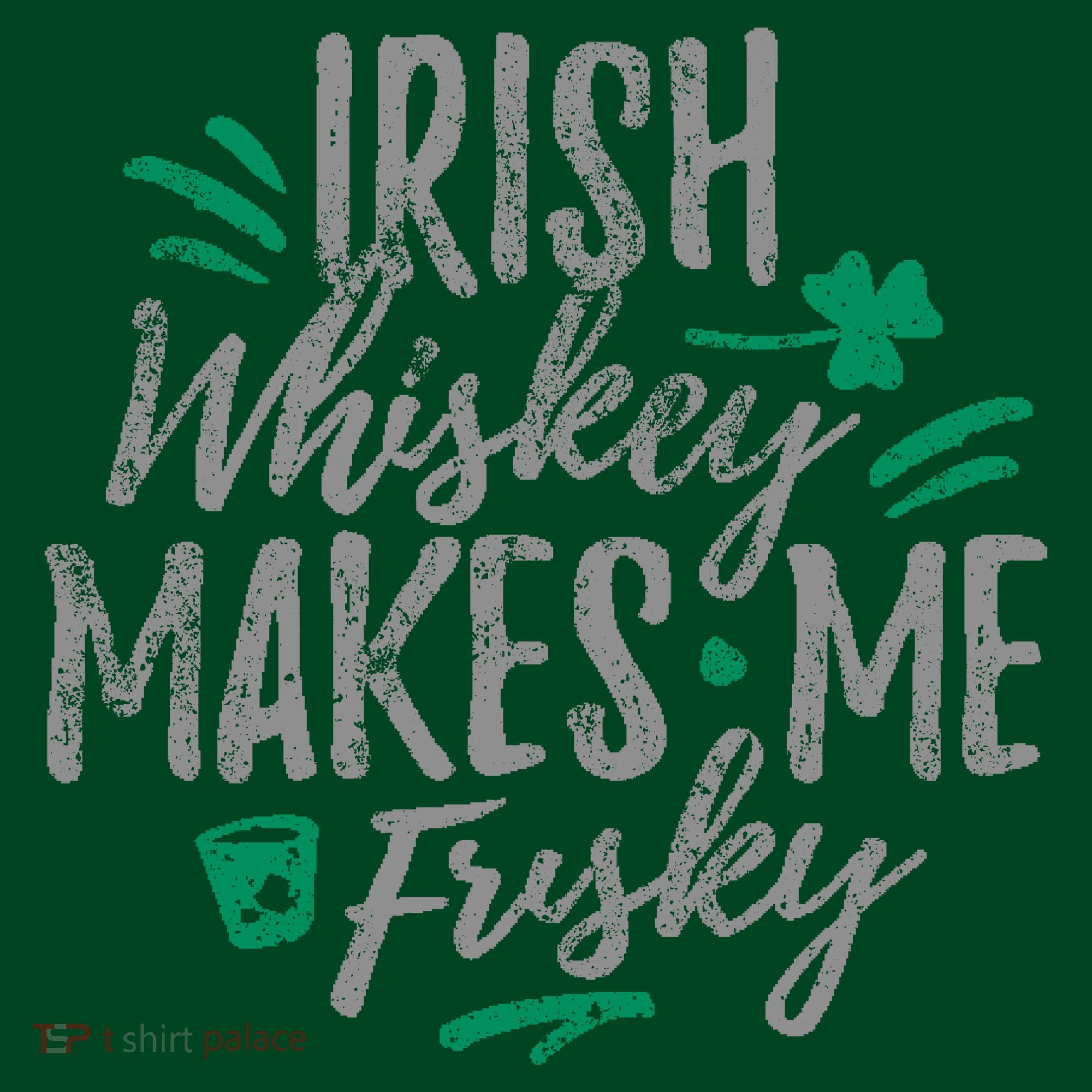 Irish Whiskey Makes Me Frisky Funny Apron