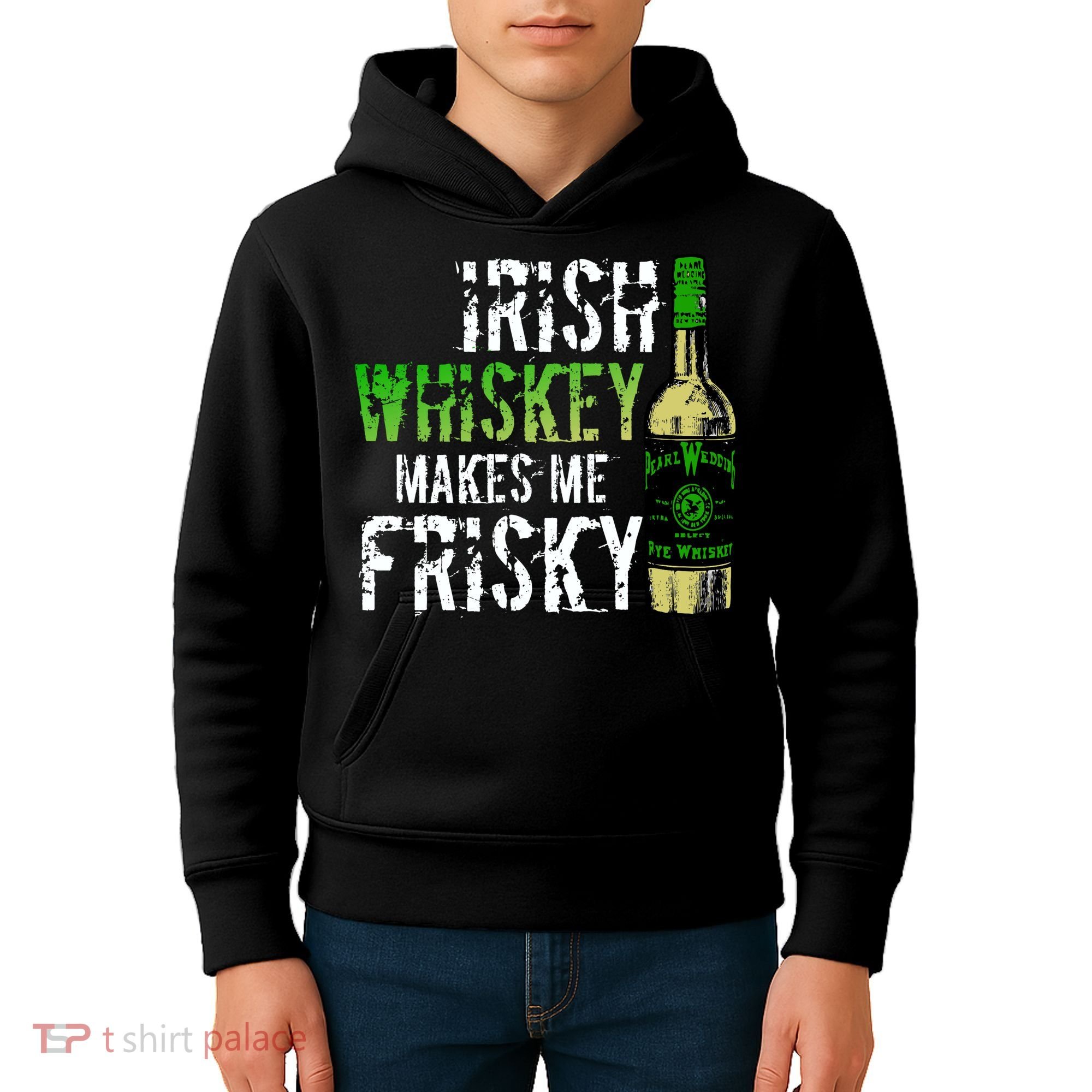 Irish Whisky Makes Me Frisky Kids Hoodie