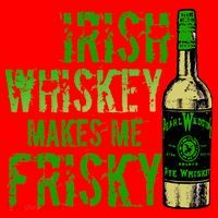 Irish Whisky Makes Me Frisky Santa Hat thumb 1