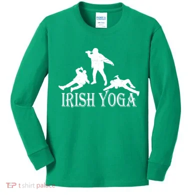 Irish Yoga Kids Long Sleeve Shirt