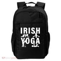 Irish Yoga Funny St. Patrick's Day Backpack thumb 0