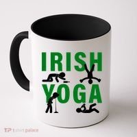 Irish Yoga Funny St. Patrick's Day Coffee Mug thumb 0