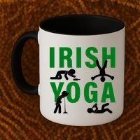 Irish Yoga Funny St. Patrick's Day Coffee Mug thumb 2