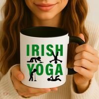 Irish Yoga Funny St. Patrick's Day Coffee Mug thumb 3