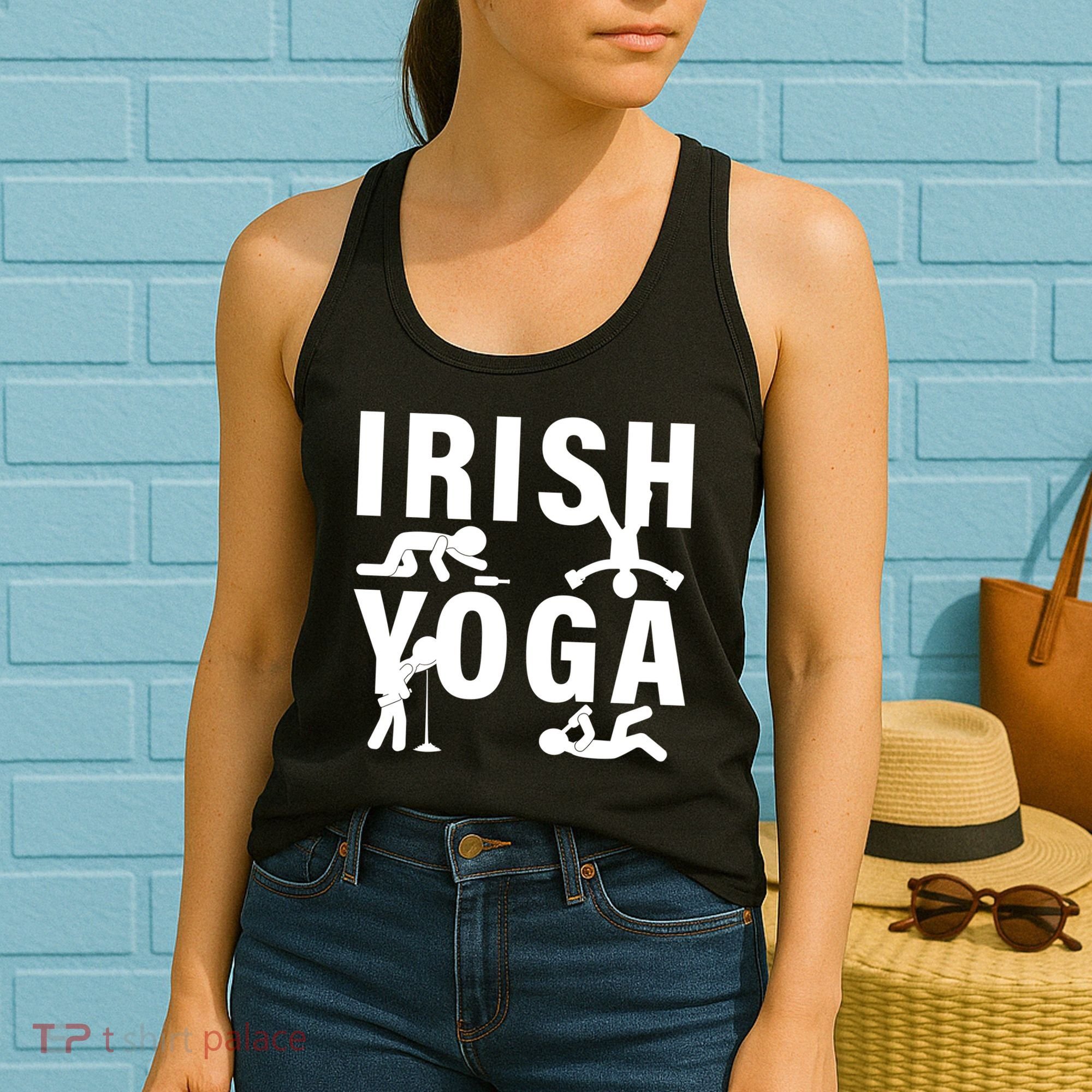 Irish Yoga Funny St. Patrick's Day Women's Tank Top