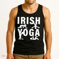 Irish Yoga Funny St. Patrick's Day Tank Top thumb 3