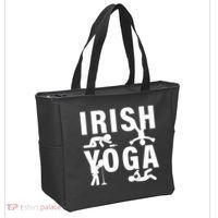 Irish Yoga Funny St. Patrick's Day Tote Bag thumb 2