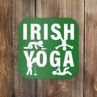 Irish Yoga Funny St. Patrick's Day Coaster thumb 0