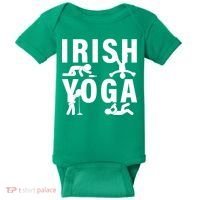 Irish Yoga Funny St. Patrick's Day Baby Bodysuit thumb 0