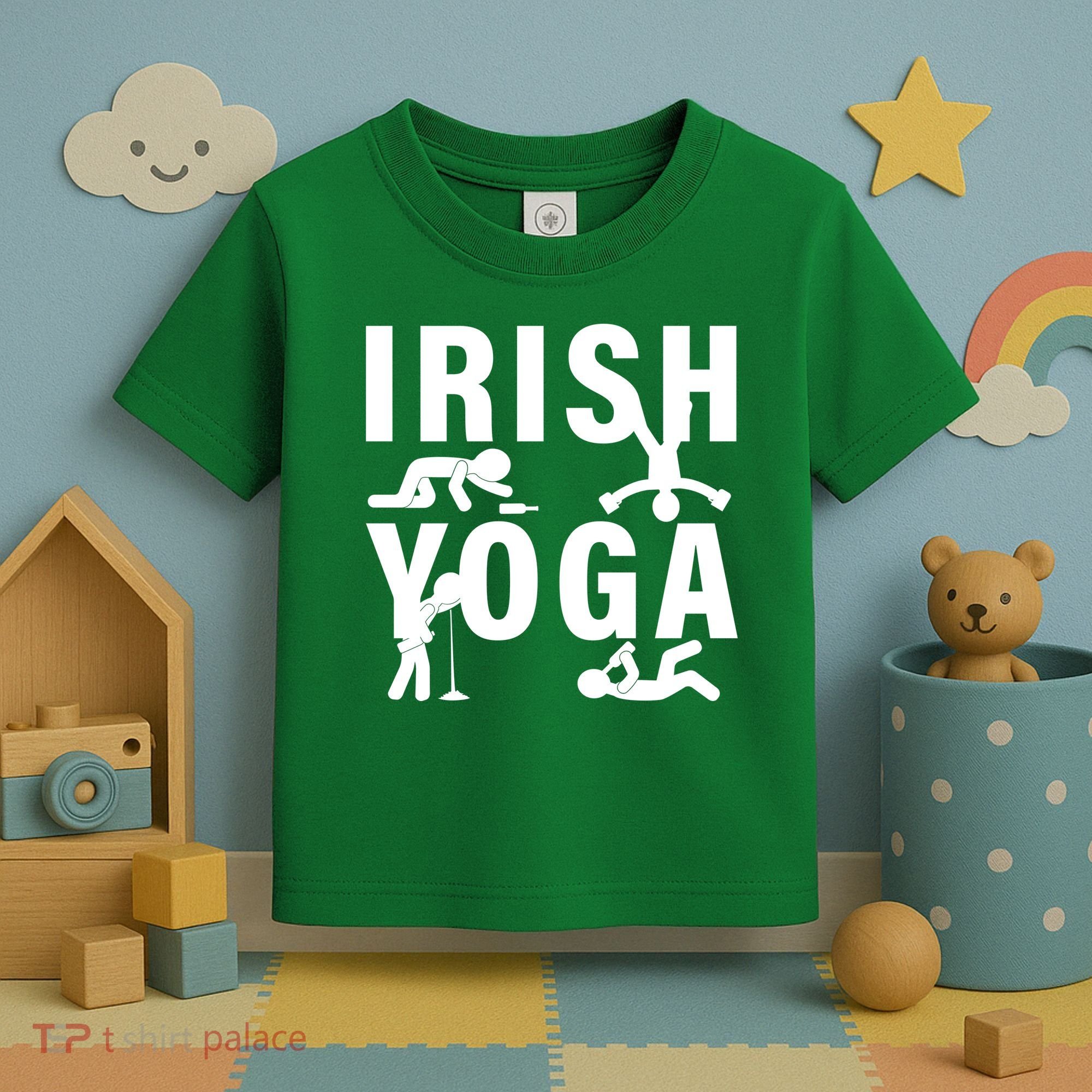Irish Yoga Funny St. Patrick's Day Toddler T-Shirt