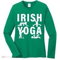 Irish Yoga Funny St. Patrick's Day Women's Long Sleeve Shirt thumb 0