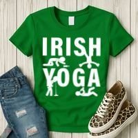 Irish Yoga Funny St. Patrick's Day Women's T-Shirt thumb 3