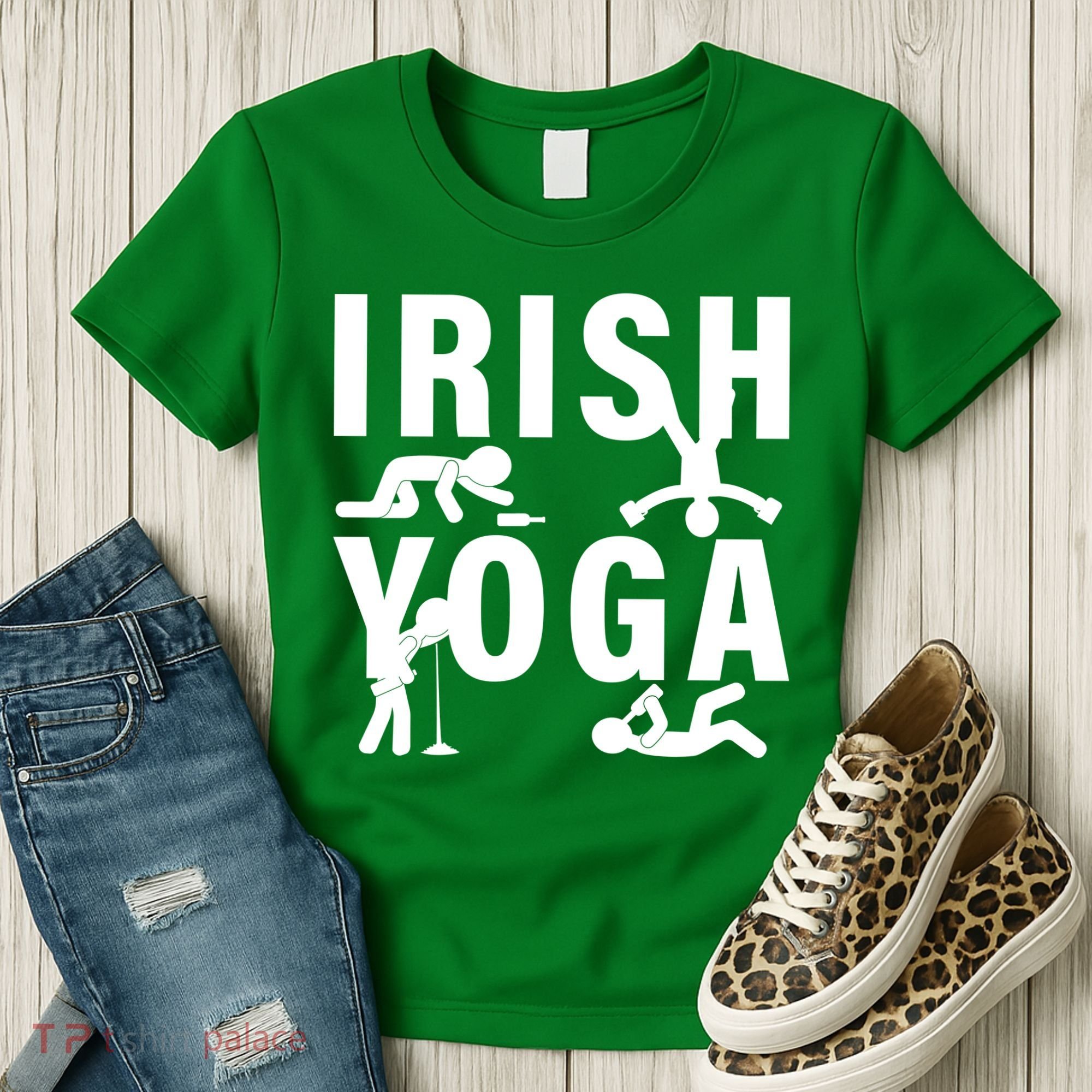 Irish Yoga Funny St. Patrick's Day Women's T-Shirt