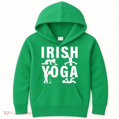 Irish Yoga Funny St. Patrick's Day Kids Hoodie