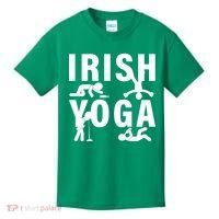 Irish Yoga Funny St. Patrick's Day Kids T-Shirt thumb 0