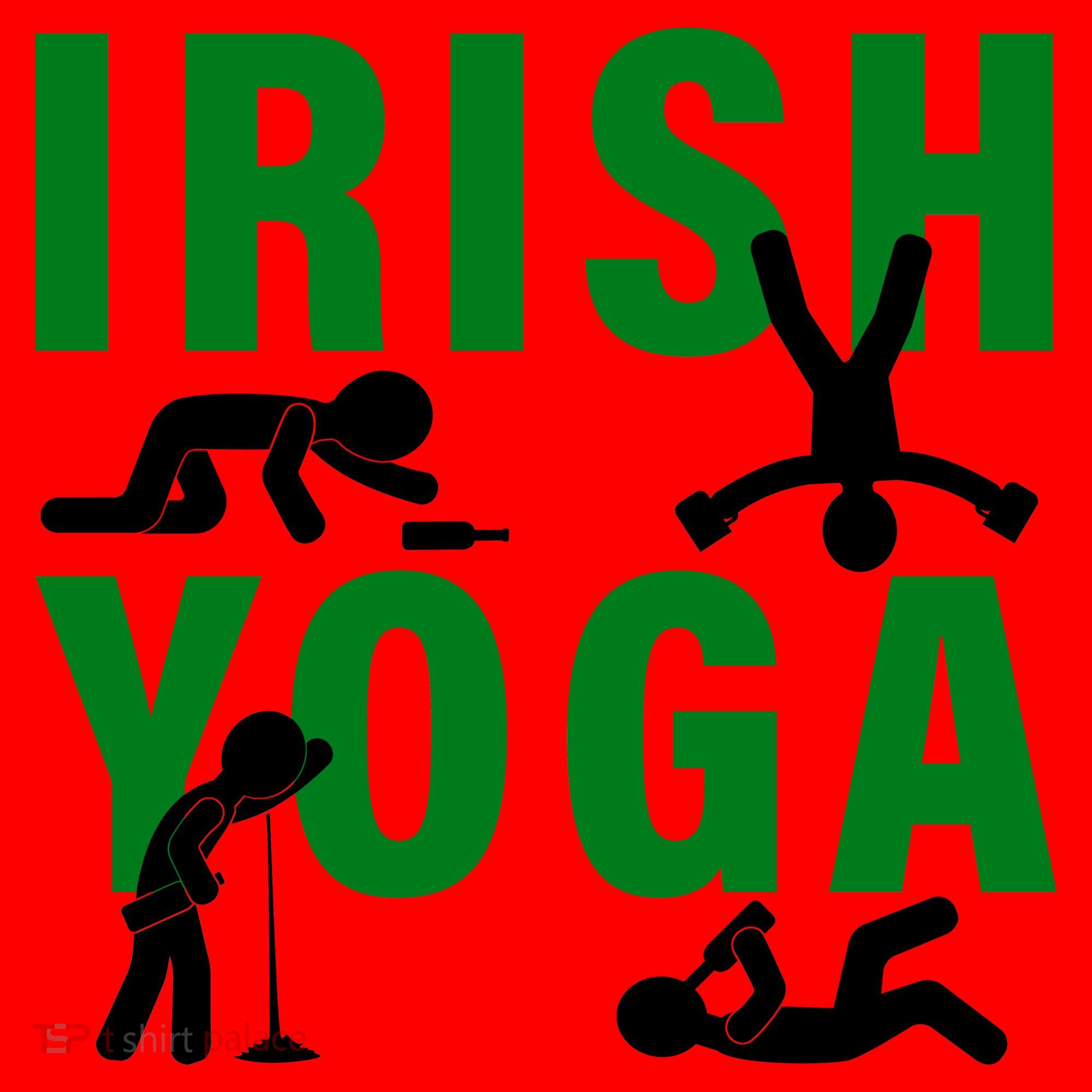 Irish Yoga Funny St. Patrick's Day Santa Hat