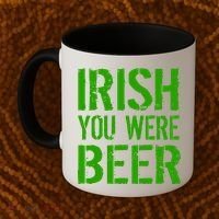 Irish You Were Beer St. Patrick's Day Coffee Mug thumb 2