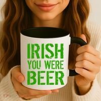 Irish You Were Beer St. Patrick's Day Coffee Mug thumb 3