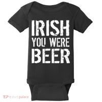 Irish You Were Beer St. Patrick's Day Baby Bodysuit thumb 0