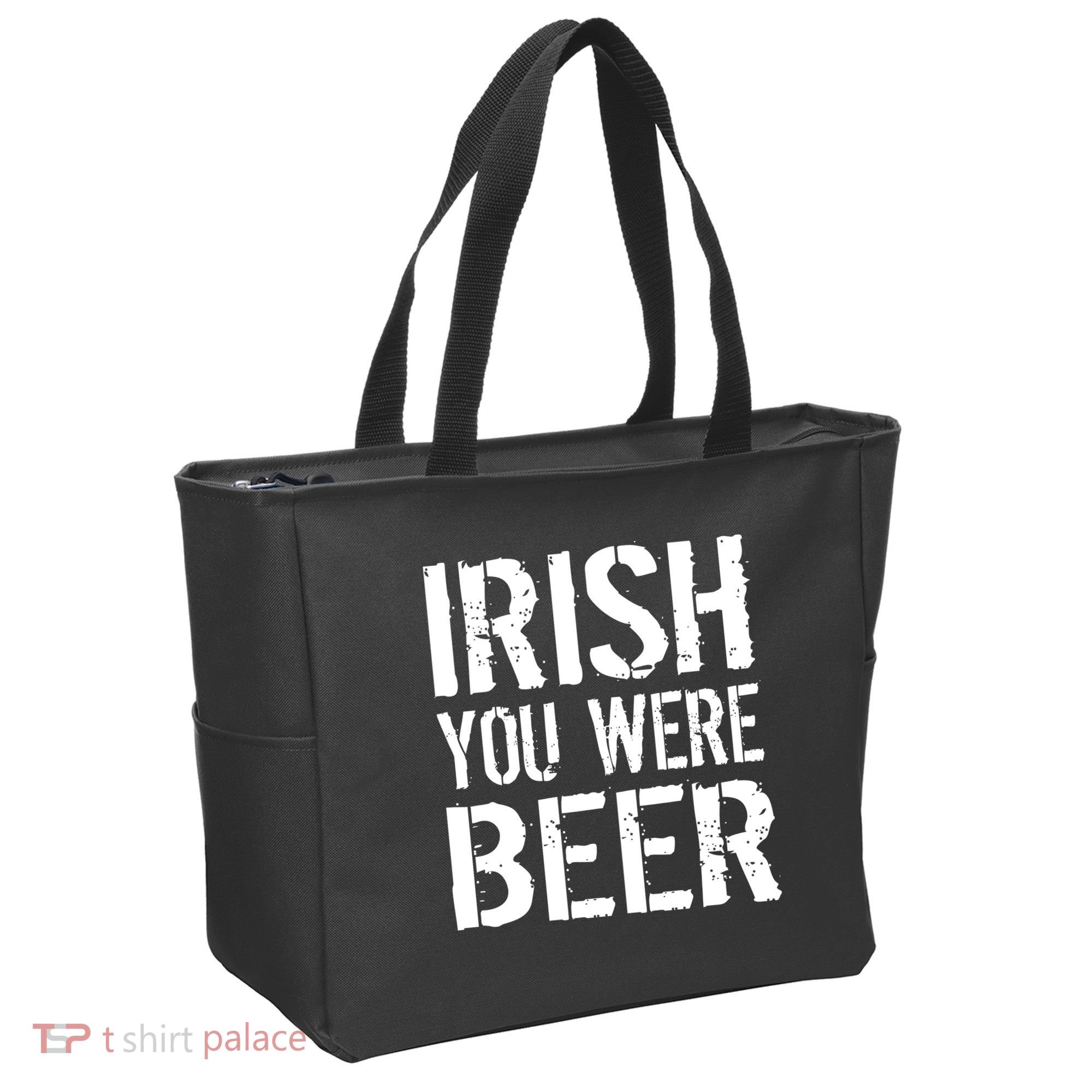 Irish You Were Beer St. Patrick's Day Tote Bag
