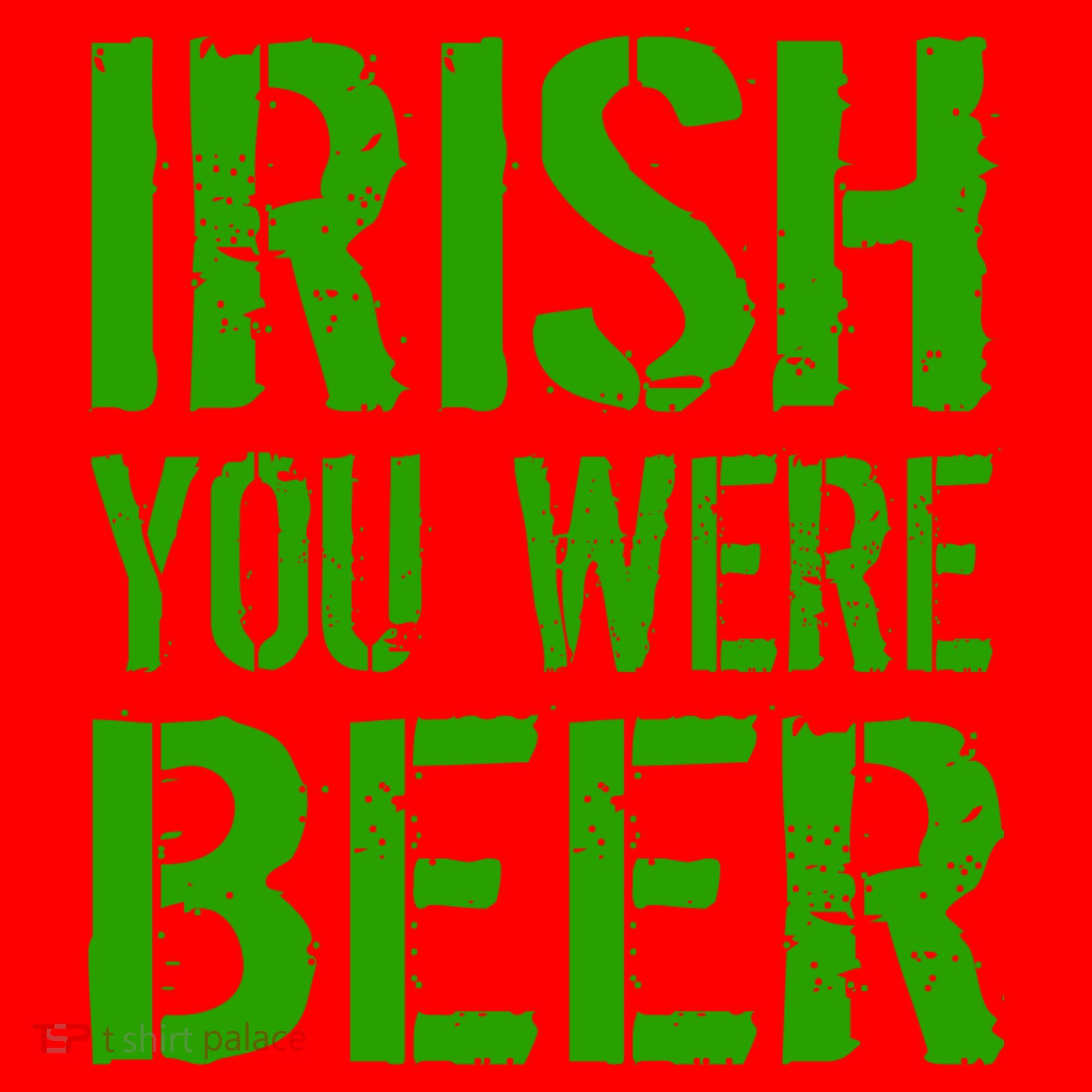 Irish You Were Beer St. Patrick's Day Santa Hat