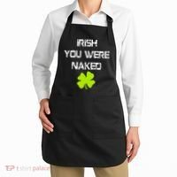 Irish You Were Naked St. Patricks Day Apron thumb 2