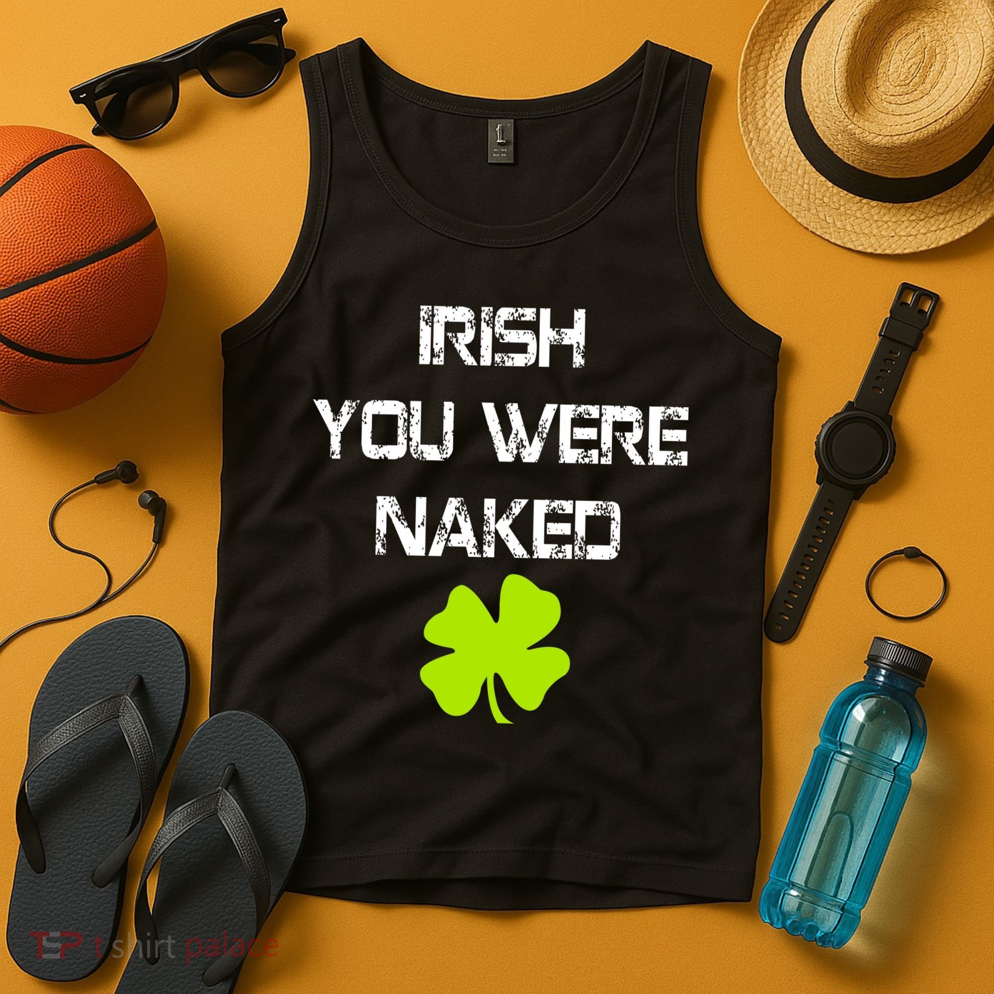 Irish You Were Naked St. Patricks Day Tank Top
