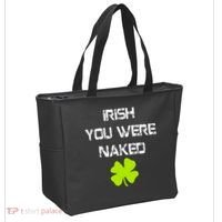 Irish You Were Naked St. Patricks Day Tote Bag thumb 2