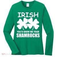 Irish You'd Show Me Your Shamrocks Women's Long Sleeve Shirt thumb 0