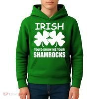 Irish You'd Show Me Your Shamrocks Kids Hoodie thumb 4