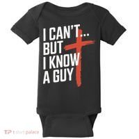 Inspirational Religious Jesus Cross Faith Christian Baby Bodysuit thumb 0