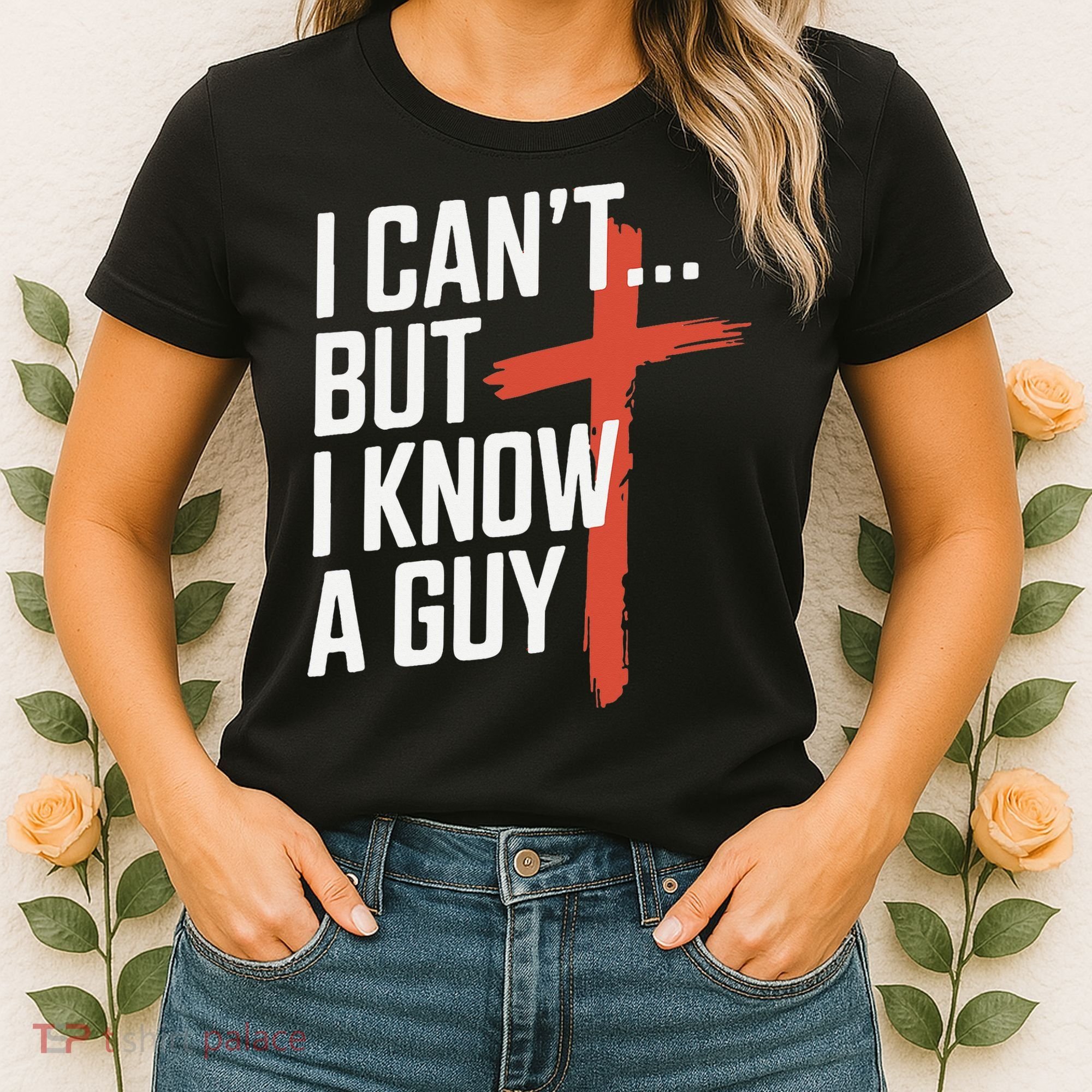 Inspirational Religious Jesus Cross Faith Christian Women's T-Shirt