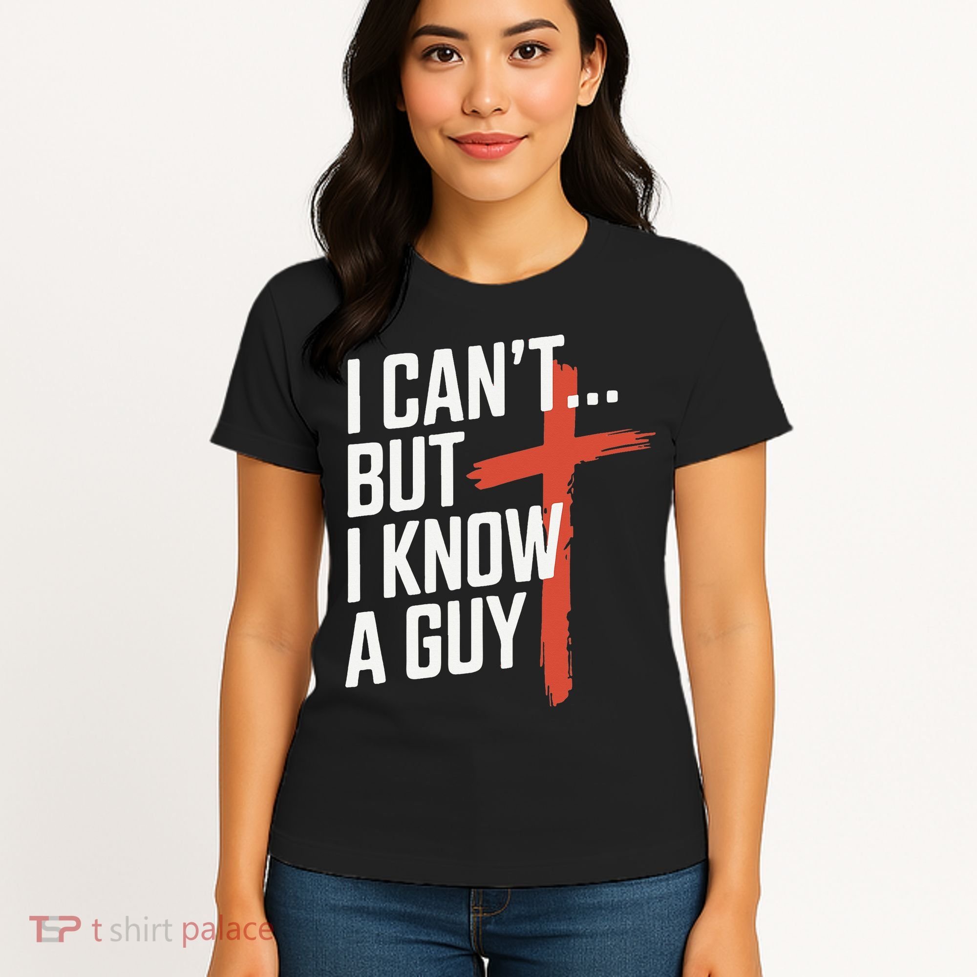 Inspirational Religious Jesus Cross Faith Christian Women's T-Shirt