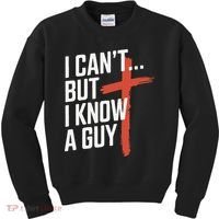 Inspirational Religious Jesus Cross Faith Christian Kids Sweatshirt thumb 0