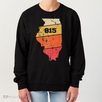 Illinois Retro Local Map Heart Area Code 815 Women's Sweatshirt thumb 0
