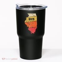 Illinois Retro Local Map Heart Area Code 815 Tumbler thumb 0